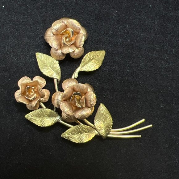 Kremnetz Gold Filled Bracelet, Brooch And Screw Back Earrings Parurer (3981) - Picture 2 of 9